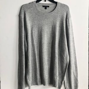 BANANA REPUBLIC Light Gray Crew Neck Sweater